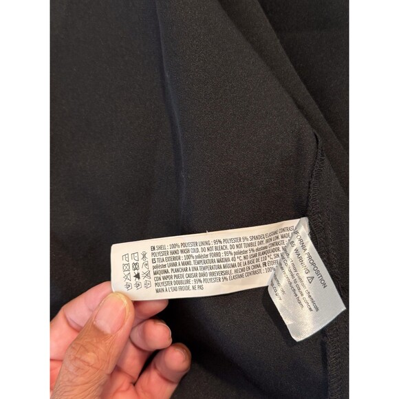 English Factory Dress Black Gridded Organza Tiered Maxi Puff Sleeve Fit Flare XS - Picture 10 of 11